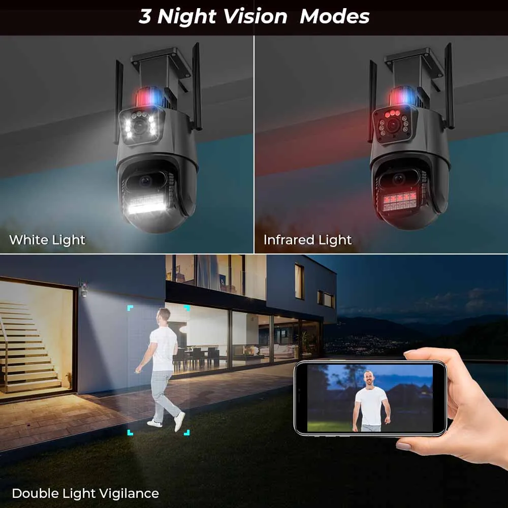 BESDER-Wifi PTZ ī޶, 8MP  ũ IP ķ ߿  ī޶ IP66  Ȩ  ý  溸