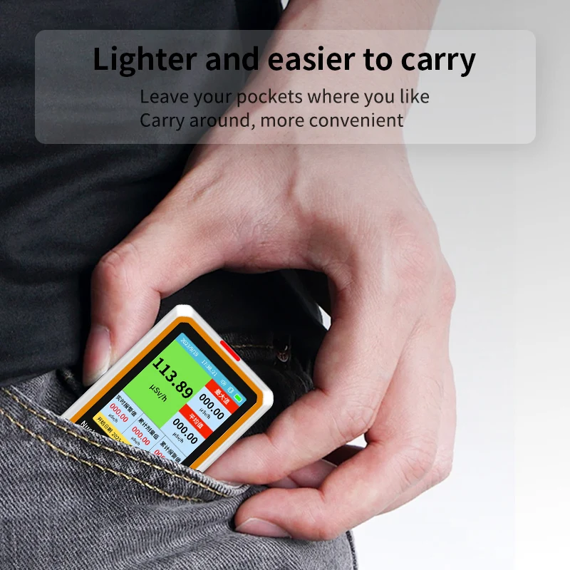 Portable Geiger Counter Nuclear Radiation Detector Personal Dosimeter X-ray &gamma;-ray &beta;-ray Radioactivity Tester Marble Detector