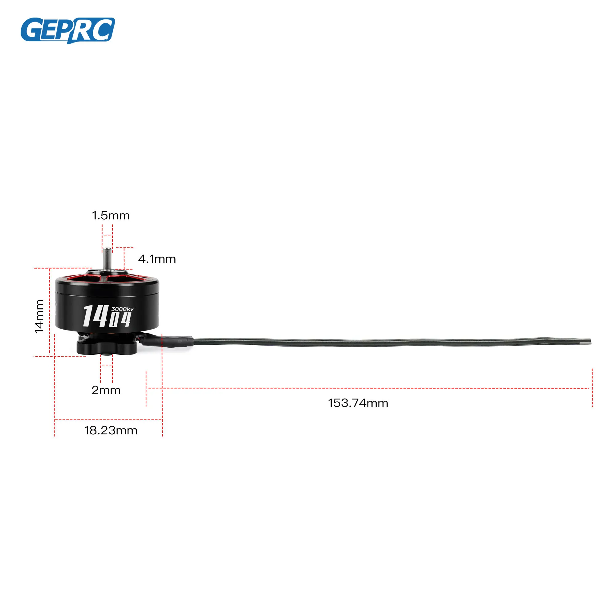 GEPRC SPEEDX2 1404 3000KV 3850KV 4600KV Motor Suitable for Tern-LR40 FPV Drones 2 4-inch RC FPV Quadcopter Freestyle Drone thumbnail 5