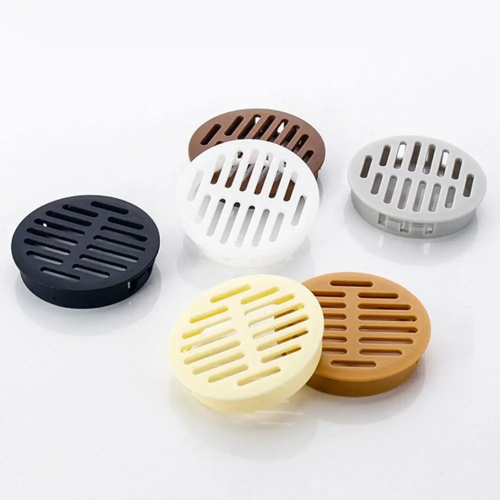 4Pcs Round Cabinet Air Duct Vent Plastic Louver Mesh Hole Plug Decoration Cover Wardrobe Grille Ventilation Systems 35/50mm