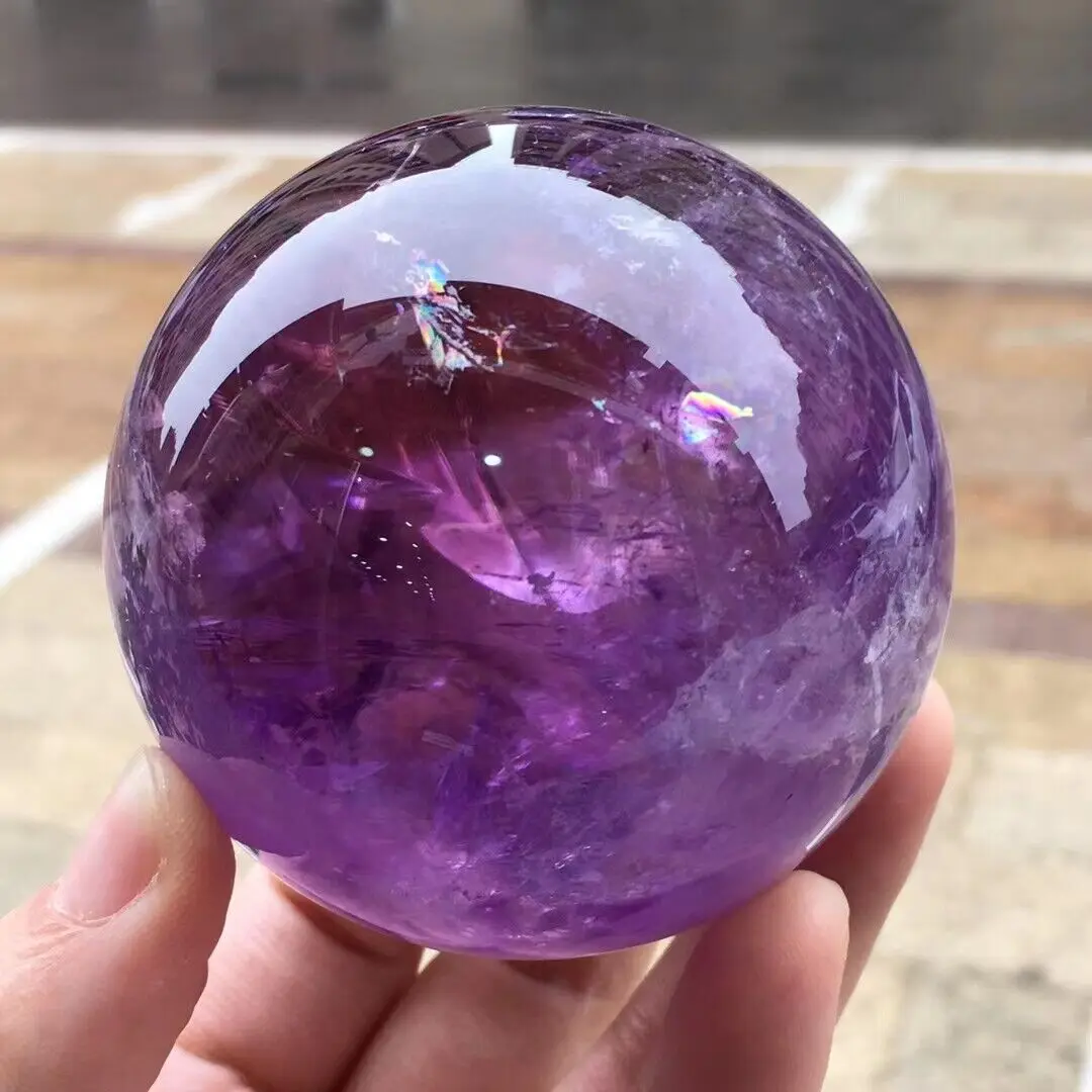 

1PC Natural Amethyst Ball Quartz Massage Sphere Polished Reiki Healing