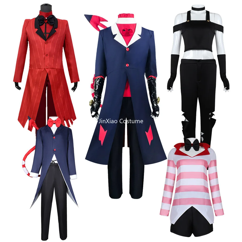 

Anime Hazbin Cosplay Hotel Dust Angel Cosplay Costume Uniform Women Girls Birthday Party Dress Carnival Halloween Costume