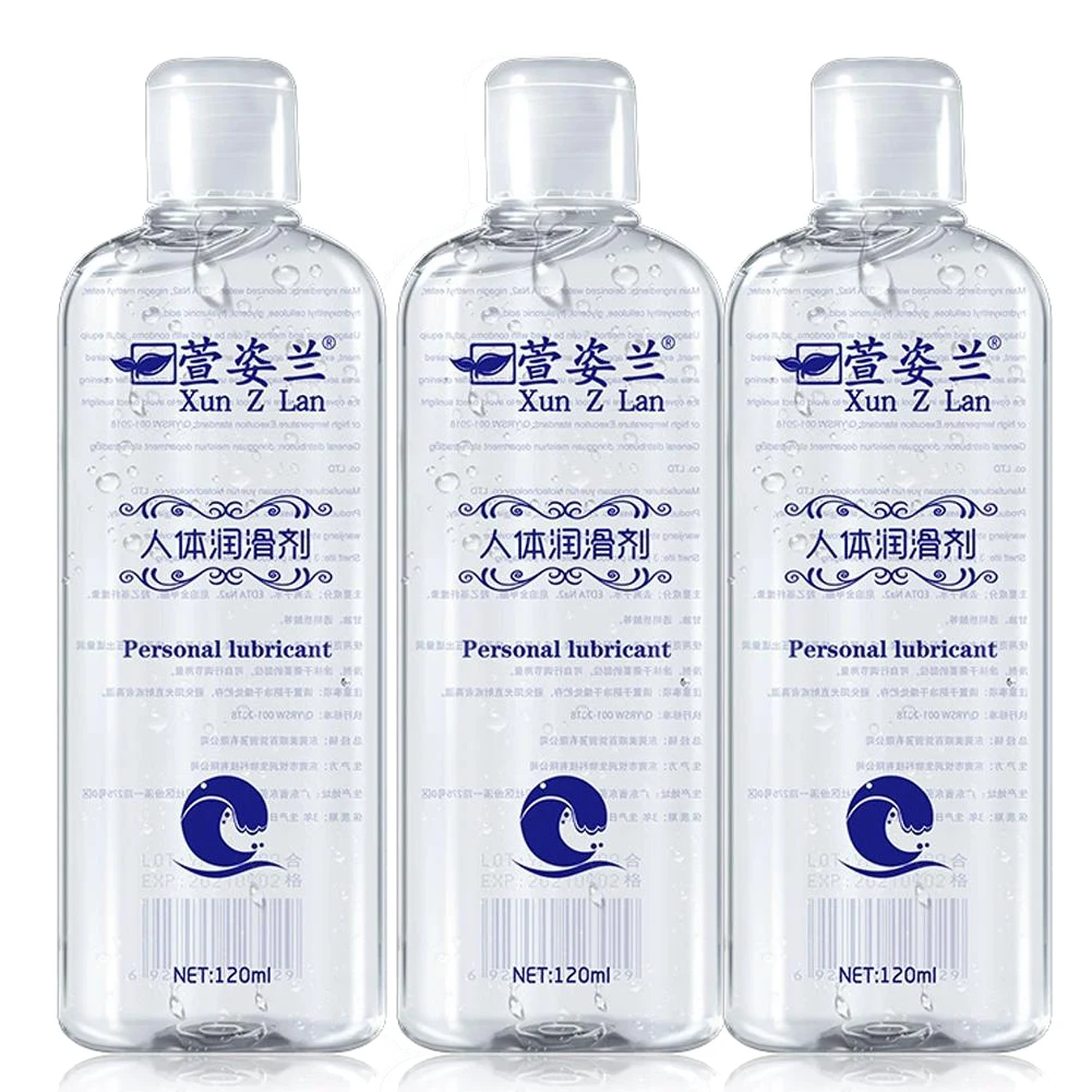 1/2/3PCS Water Based Lube (120ml), Liquid Personal Lubricant Gel, Long Lasting Sex Lube for Men Women and Couples, Safe for Toys