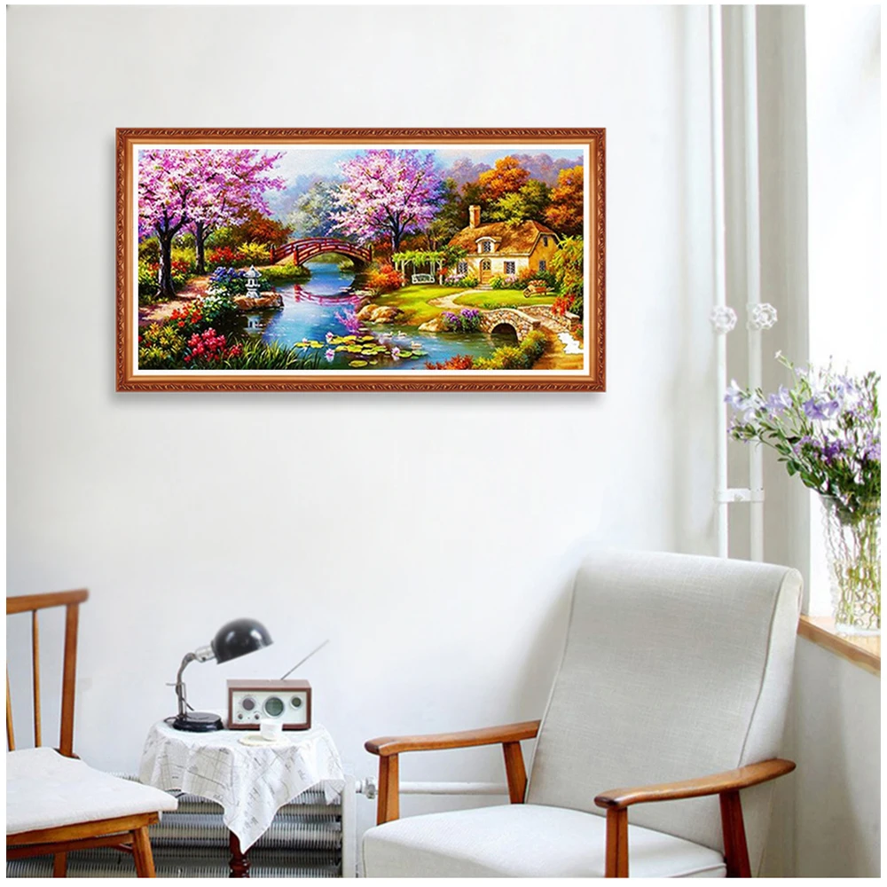 5D DIY Diamond Painting diamond painting Full Square/Round Landscape Mosaic Diamond Embroidery Decor Home Picture Of Rhinestone