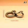 1pc Copper Brass Mini Snake Antique Bronze Decor Figurines For Interior Decoration Desktop Ornament Miniatures Statue 10