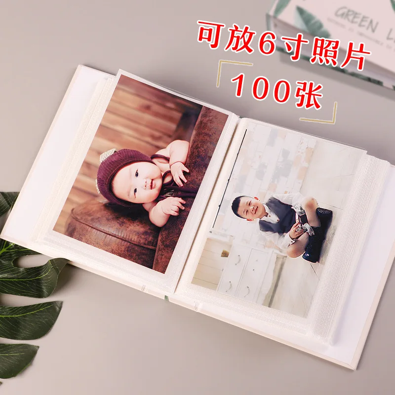 Photo Album Art Photo Album Slip in Case with 100 Pockets 6 X 4 Inch Family Friends Memories