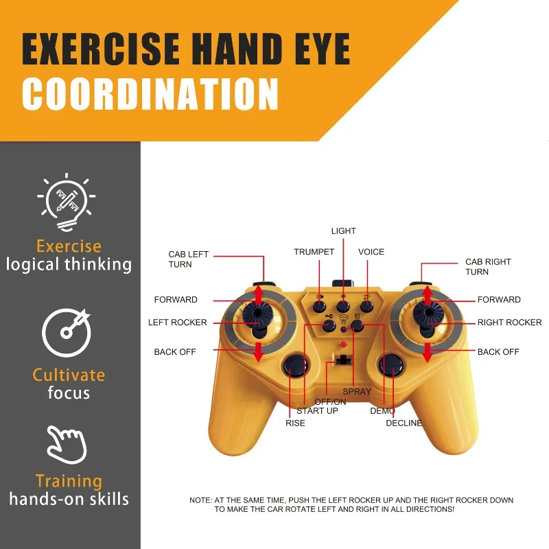 Ferngesteuerter Bagger, realistisches Metalldesign