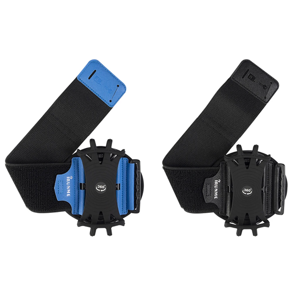 360 Degree Rotation Mobile Phone Holder Wearable Armband Wrist Case Adjustable Wristband Phone Case Removable for Sports Fitness 6