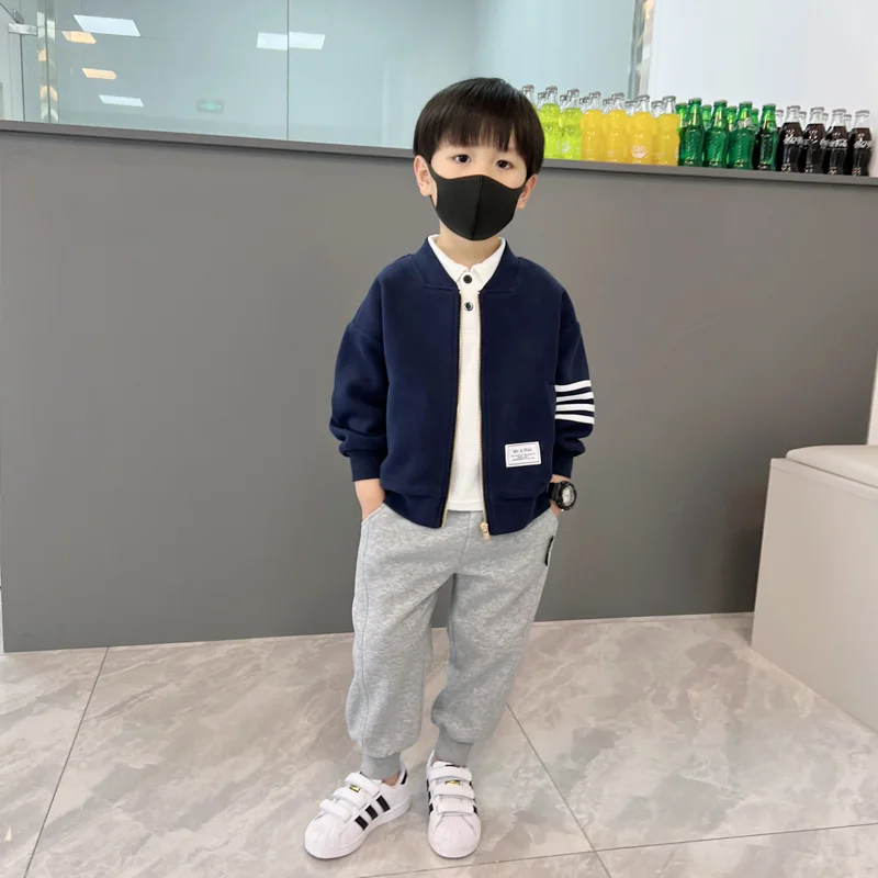 

Boys' Jacket Spring and Autumn 2023 New Children Casual Baseball Uniform Boys' Clothes Fashionable Children's Clothing