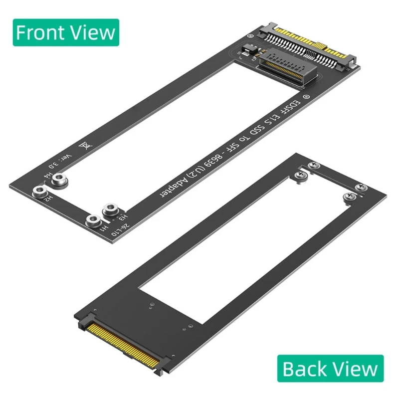 서버 및 워크스테이션 환경의 NVMe 드라이브용 EDSFF E1.S SFF8639 U.2 인터페이스 변환기 카드