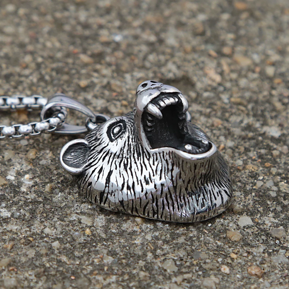 Bear Tooth Pendant in Sterling Silver – Le Dragon Argenté