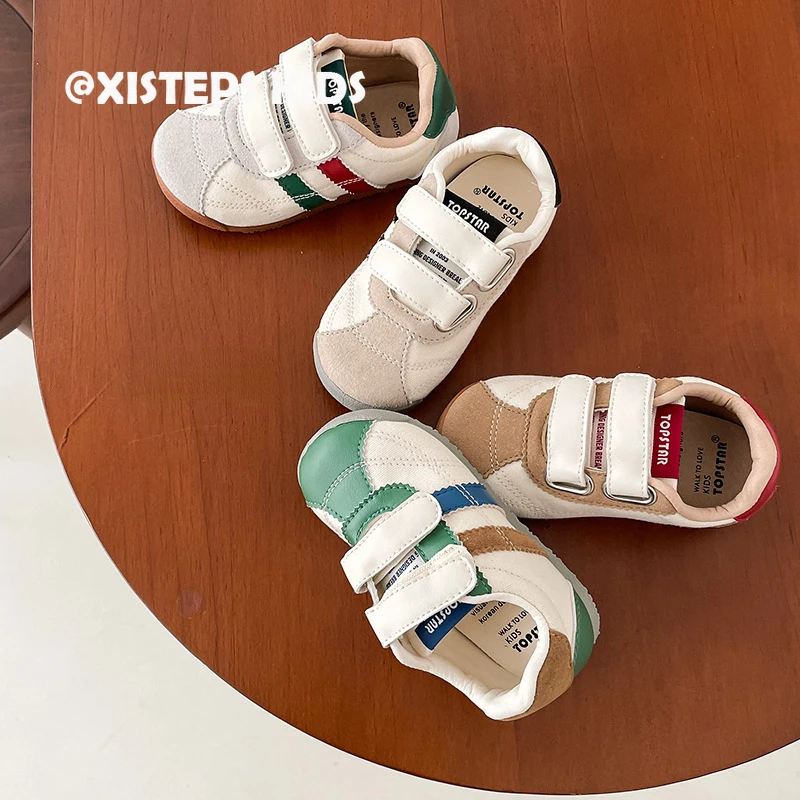 

Hook And Loop High Quality Children Casual Sneakers Breathable Toddler Sport Shoes Running Shoes Tenis Infantil School Shoes