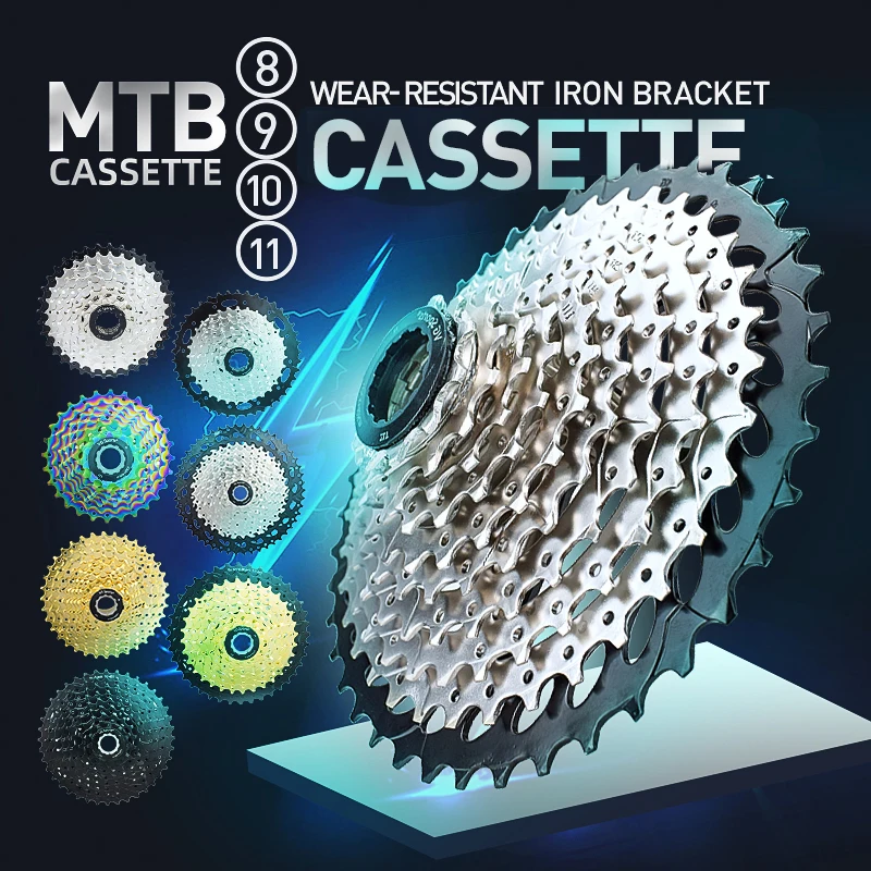 1pc 8 9 10 11 Speed Mountain Bike Cassette Freewheel 8v 9v 10v 11v MTB Bike Cassette Bicycle Freewheel Bikes Sprocket Parts bicycle cassette,bike freewheel