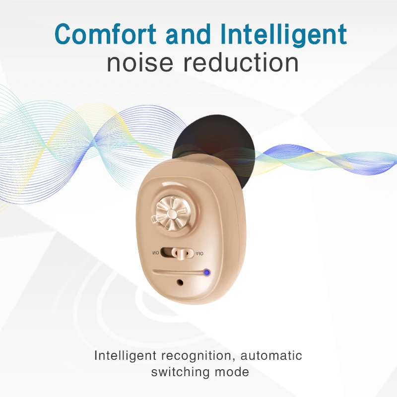 Hearing Aids for Deafness Elderly Rechargeable Mini Digital Sound Amplifier with Noise Cancelling