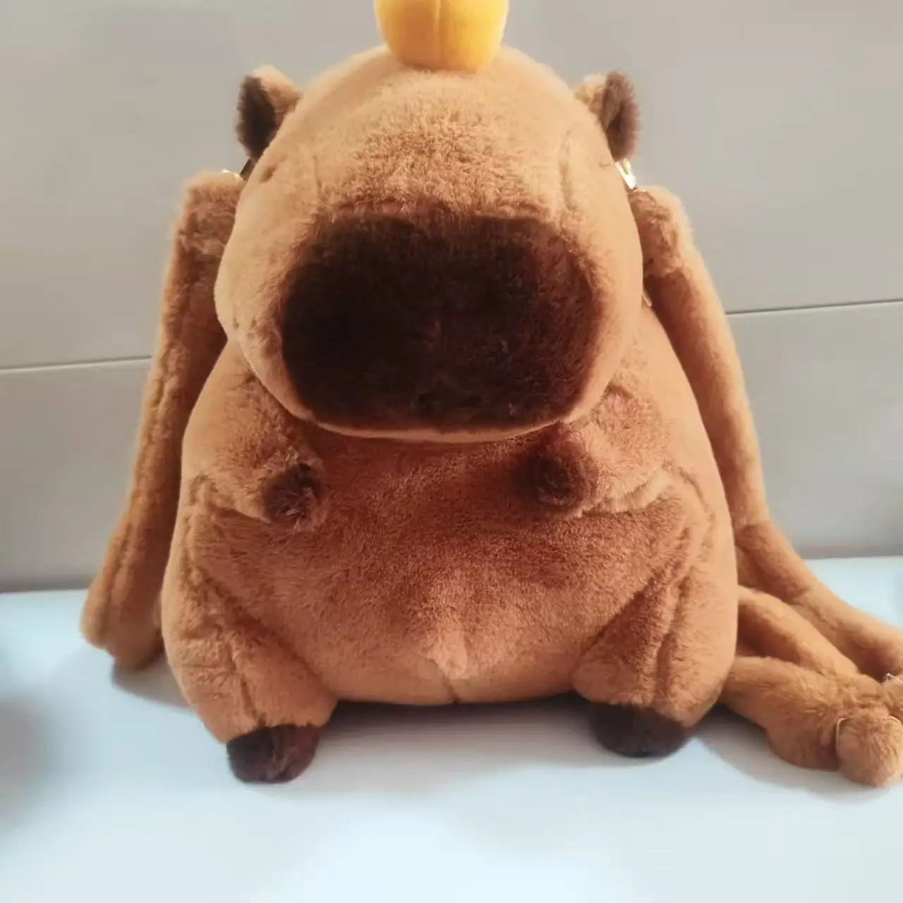 Capybara Plush Backpack Kawaii Fashion Plushie Doll Fur Bag Children's Bag Shoulder Bag Mini Knapsack Bags Gifts For Girlfriend