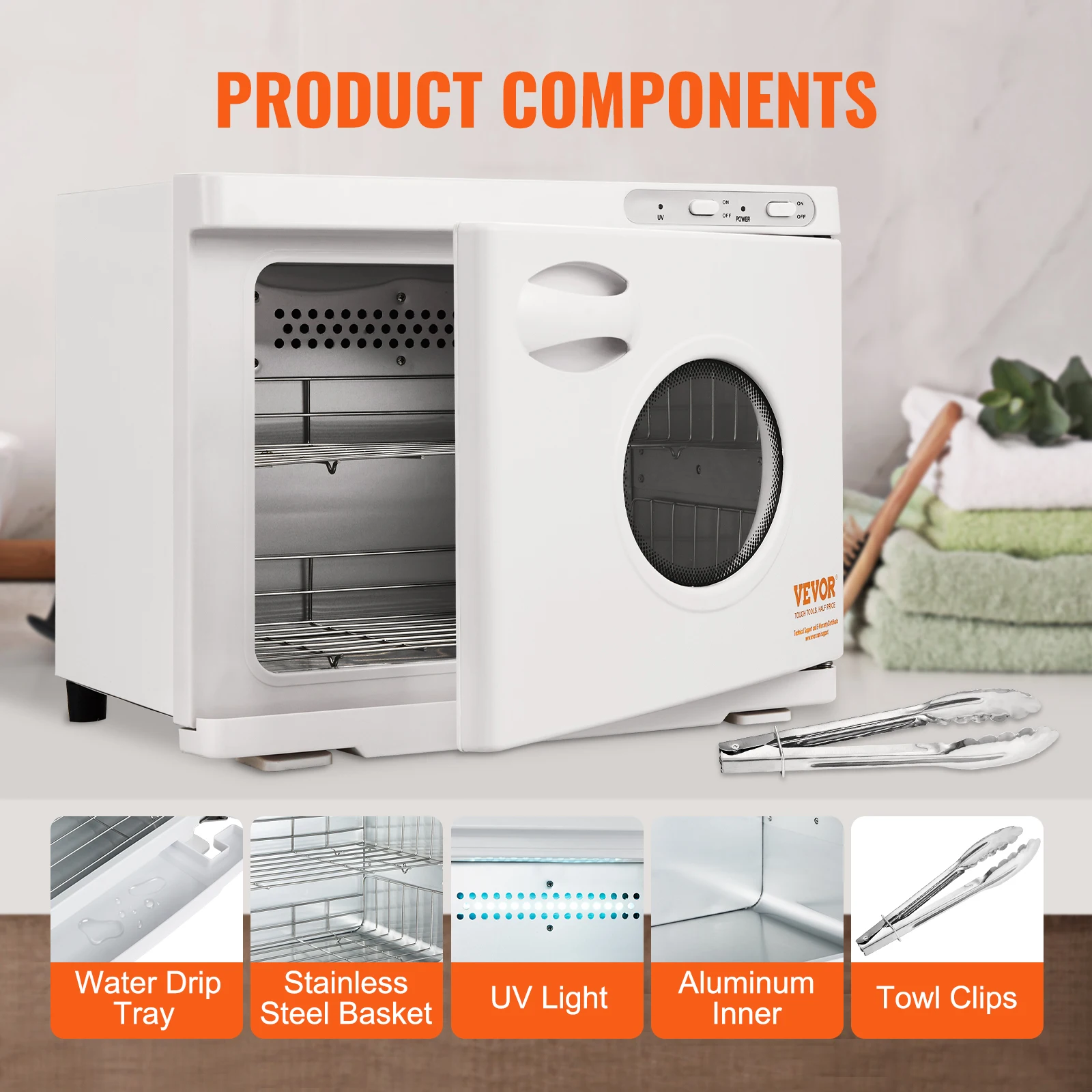 SucceBuy Hot Towel Warmer 8/23L Large Capacity with See Through Window 2-in-1 Quick All-round Heating for Facials SPA Massage Salon 5