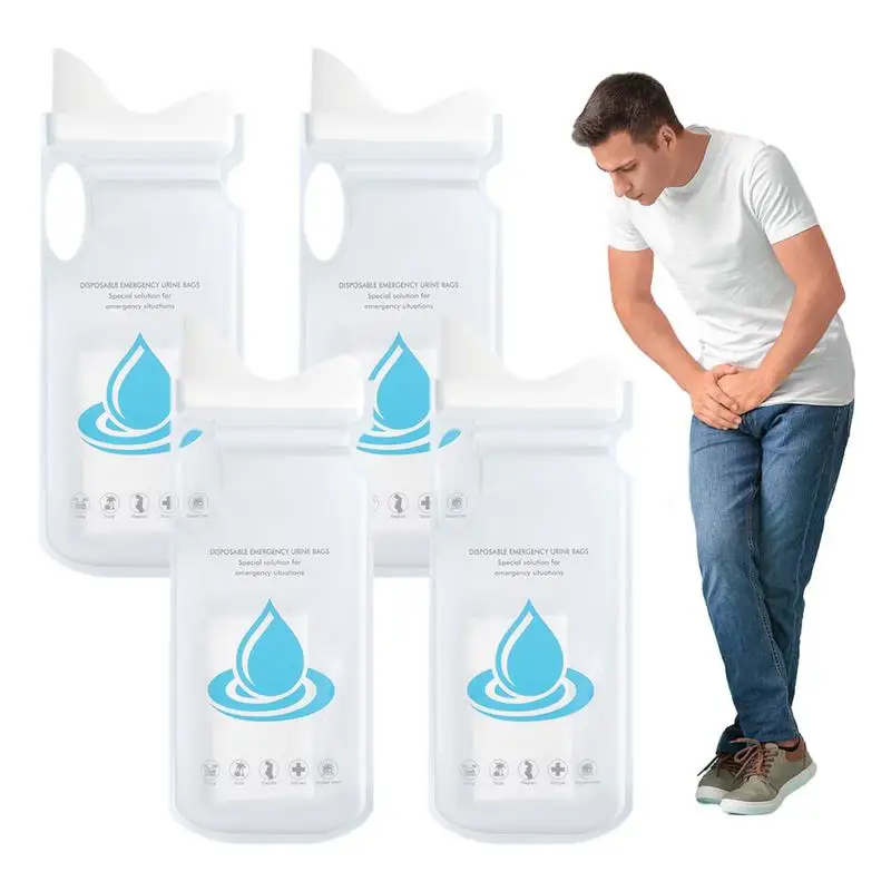 

700ml Unisex Urine Bag Outdoor Travel General Emergency Car Urinal Vomit Bags Mini Mobile Toilets Unisex Disposable Toilet Bag