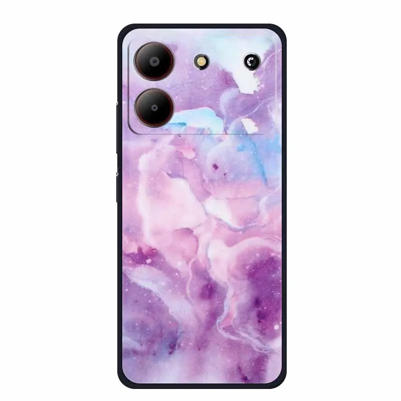 Marble TPU Soft Silicone Back Cover - Colorful Phone Case