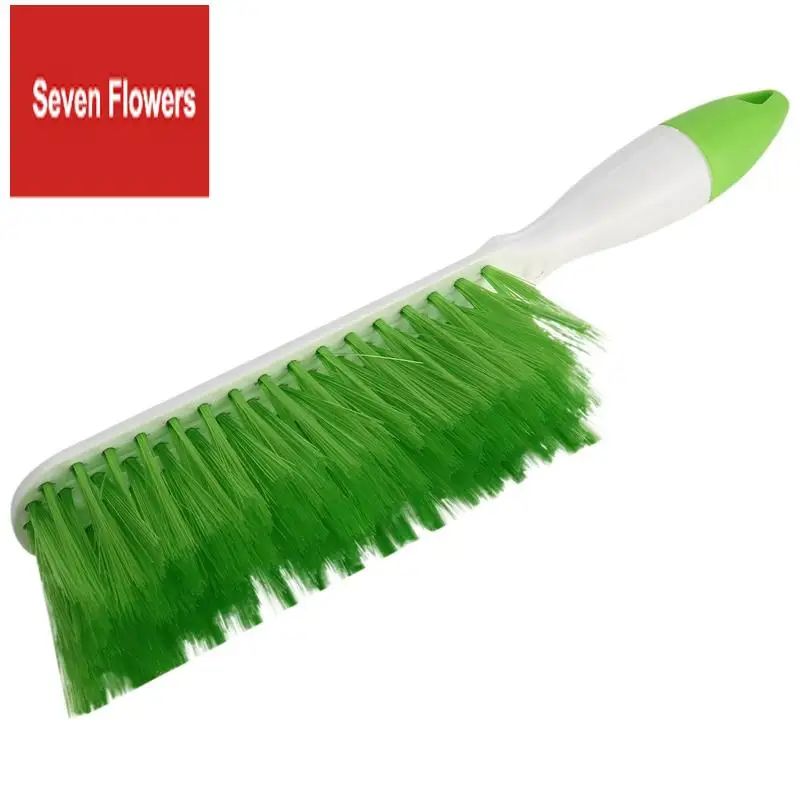A84Z-Bed Sheets Debris Cleaning Brush Soft Bristle Clothes Desk Sofa Duster Small Particles Hair Remover (Green)