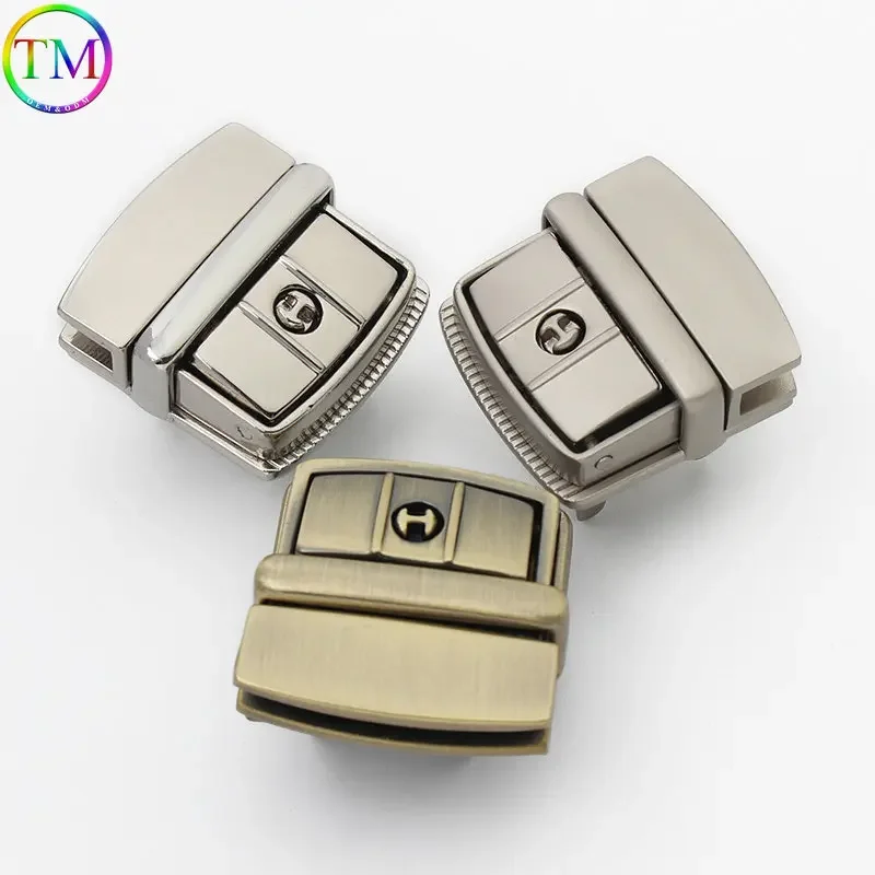 Metal Mortise Lock Clasp Turn Twist Locks Bag Purse Handbag Closure Snap Buckles For DIY Hardware Hangbag Purse Lock Accessories