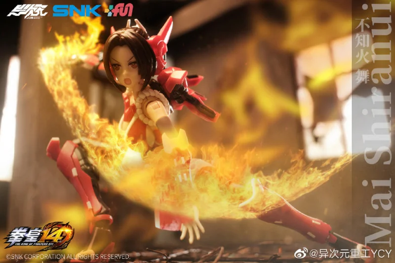 

New 15cm Snk 1/12 Mai Shiranui Kawali Mobile Suit Girl Doll Assembly Model Kit Action Figures Room Ornaments Figureals Kid Toys