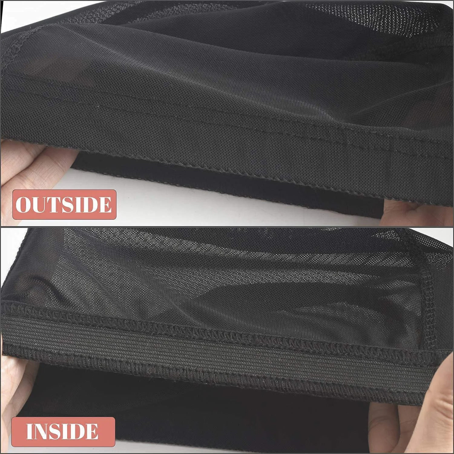 Stretchable Mesh Weaving Cap Elastic Mesh Dome Cap for Wig Making Breathable Hair Net For Men Women Wig Liner Black S/M/l
