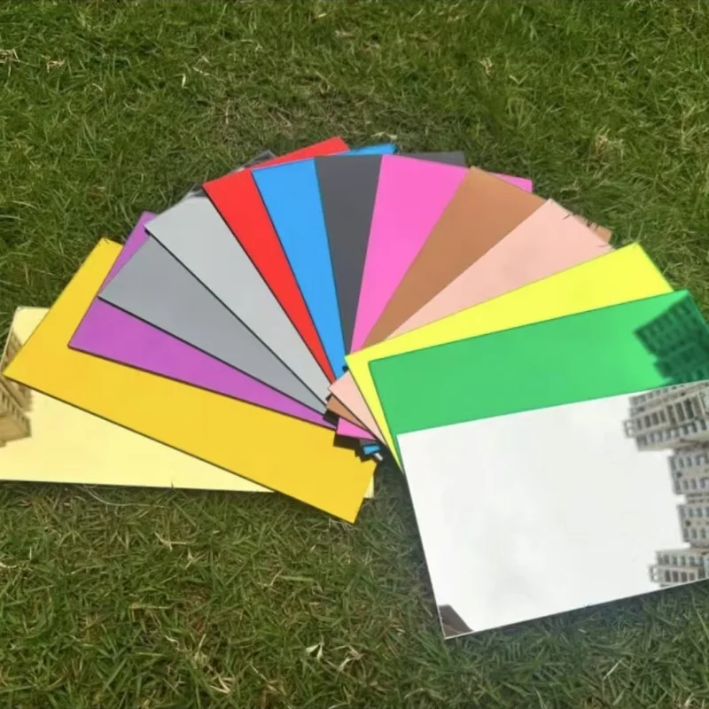 2pieces Mirror acrylic sheet color plastic sheet