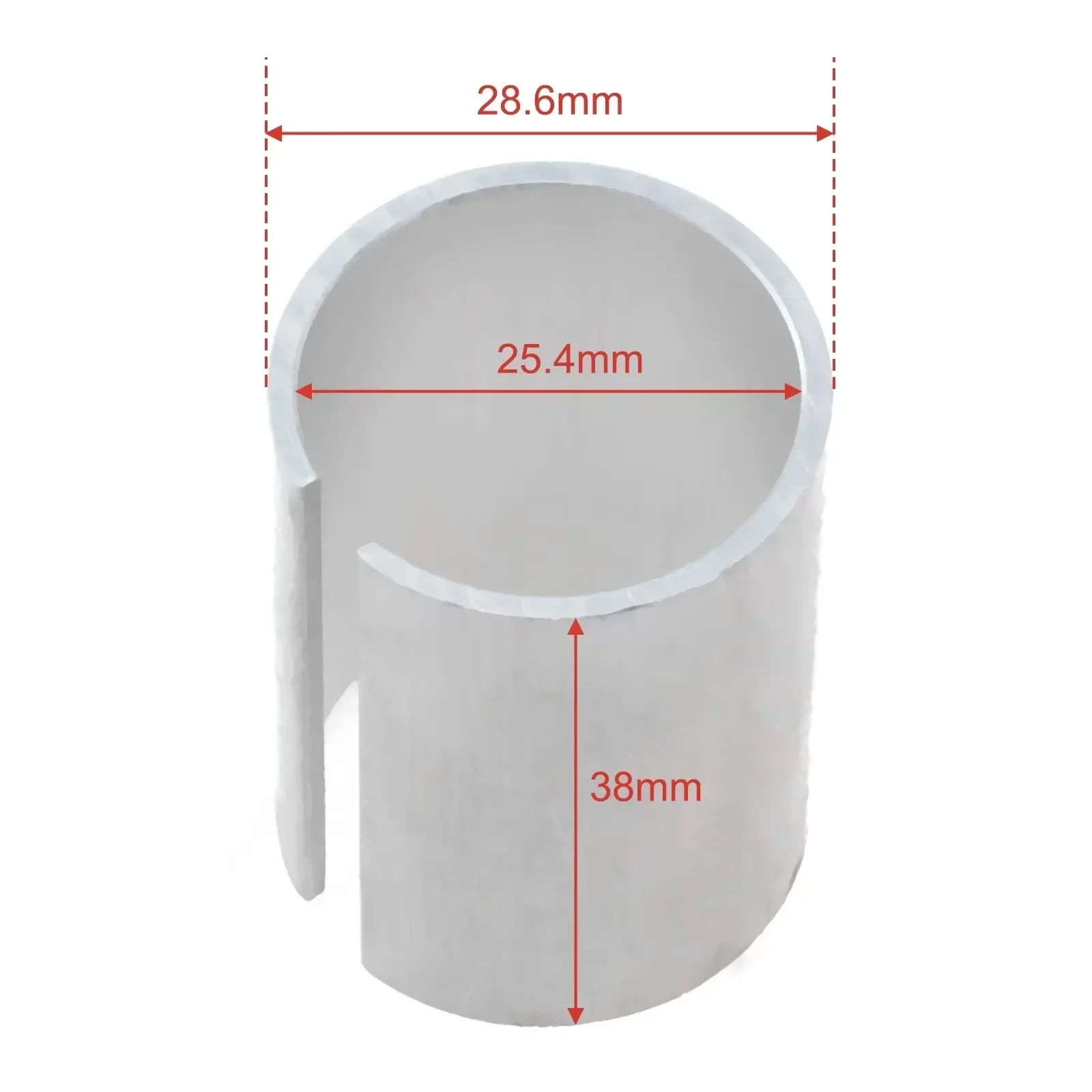 Enhanced Aluminum Steerer Stem Shim Adaptor - 1 1/8 to 1 (Silver Edition) - Premium Cycling Accessory
