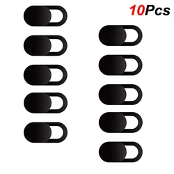 Privacy Protector Webcam Cover with Shutter Slider for Laptops and Mobile Devices (10PCS - Black)