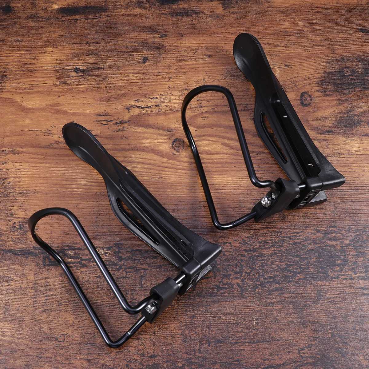 Portaborraccia Regolabile In Lega Di Alluminio Da 2 Pezzi Portaborraccia Da Ciclismo Per Mountain Bike (Nero)