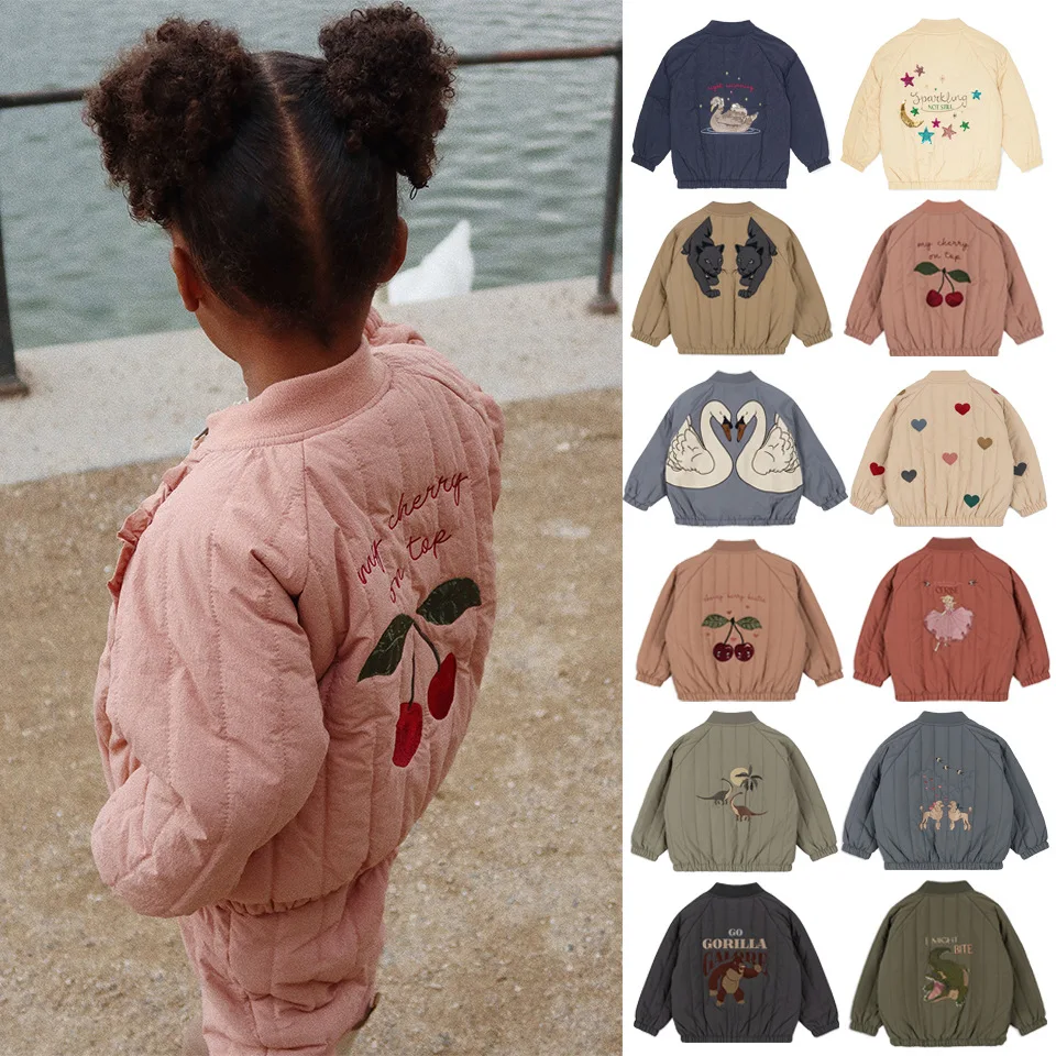 Autumn/Winter Children's Down Parkas Thicken Cotton Kids Jacket Animal Print Plush Warm Velvet Outerwear Coats Girls Boys