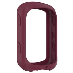 Silicone Protective Case for Garmin Edge GPS Bike Computer (Wine Red)