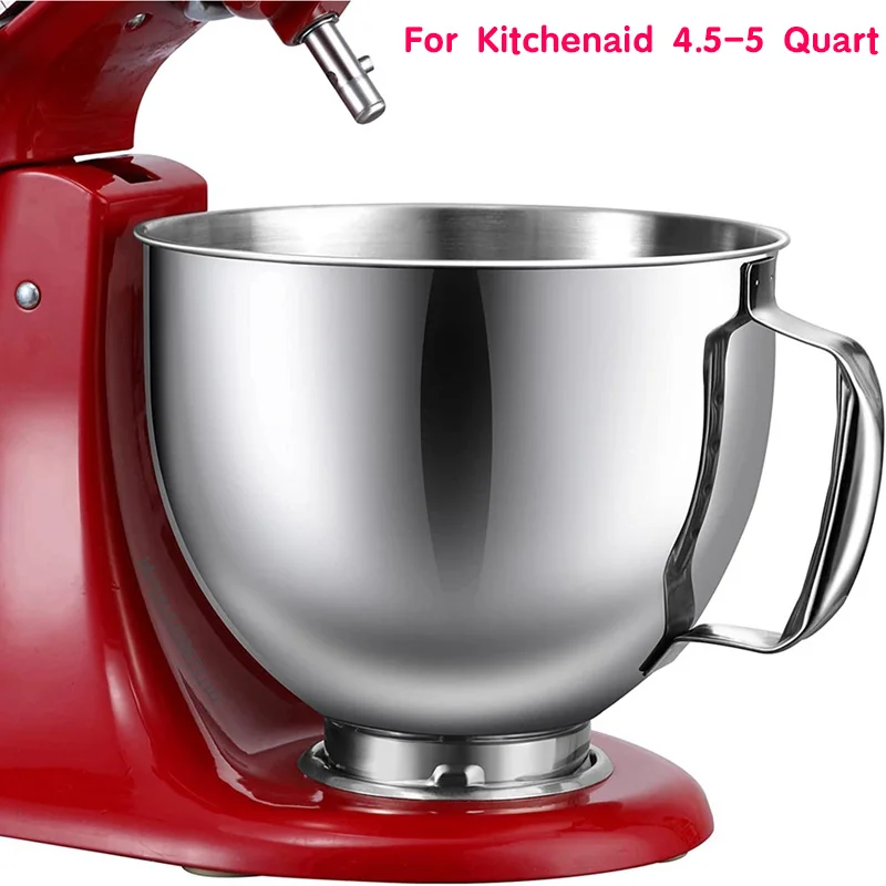 1 PCS For Kitchenaid 4.5-5 Quart Tilt Head Stand Mixer Bowl Stainless Steel  Silver For Kitchenaid Mixer Bowl Dishwasher Safe - AliExpress