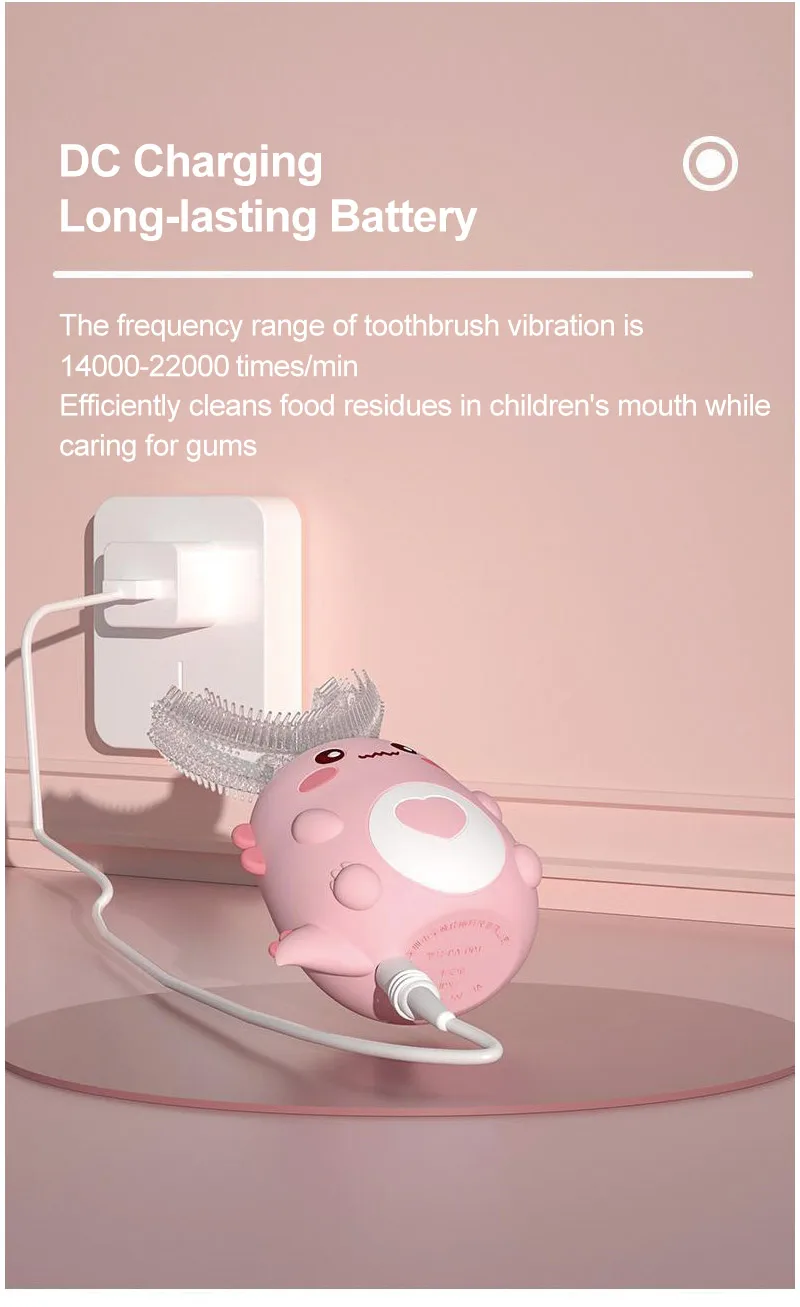 escova de dentes elétrica infantil escova de dentes sônica automática com forma de desenho degrees graus