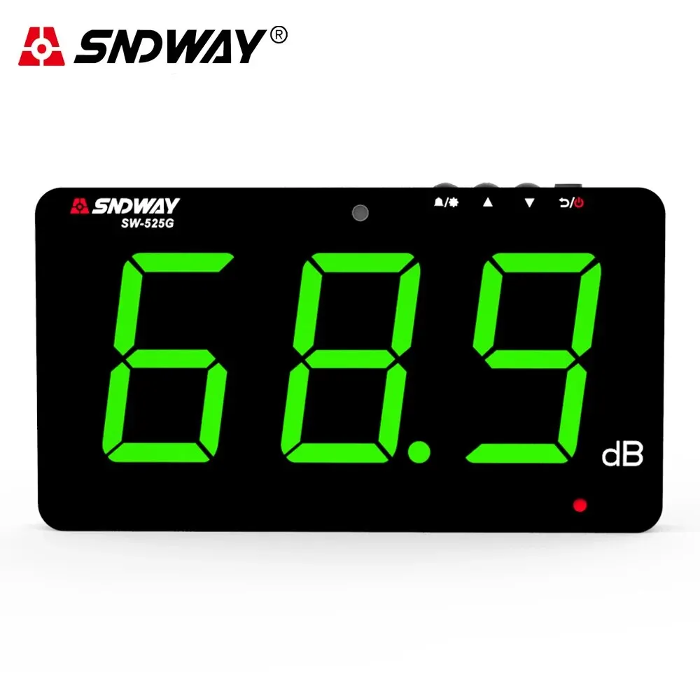 Sound level meter digital noise meter SNDWAY wall mount hanging sound level meter 30dB To130dB noise decibel monitor decibelim measuring instrument connect with PC