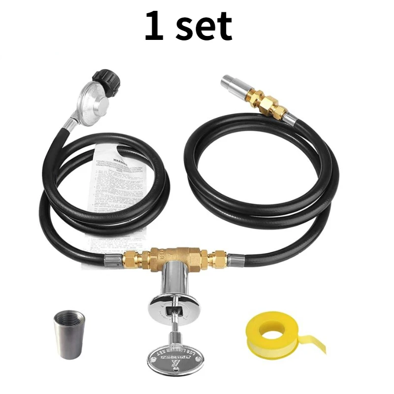 5FT Fire pit propane gas valve assembly 9W 15W 1/2 ball valve control