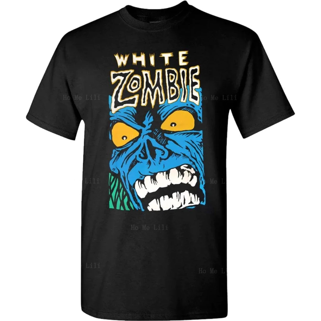 White Zombie Blue Monster Abbigliamento Uomo Manica Corta Top Custom Luxury 100% Cotone