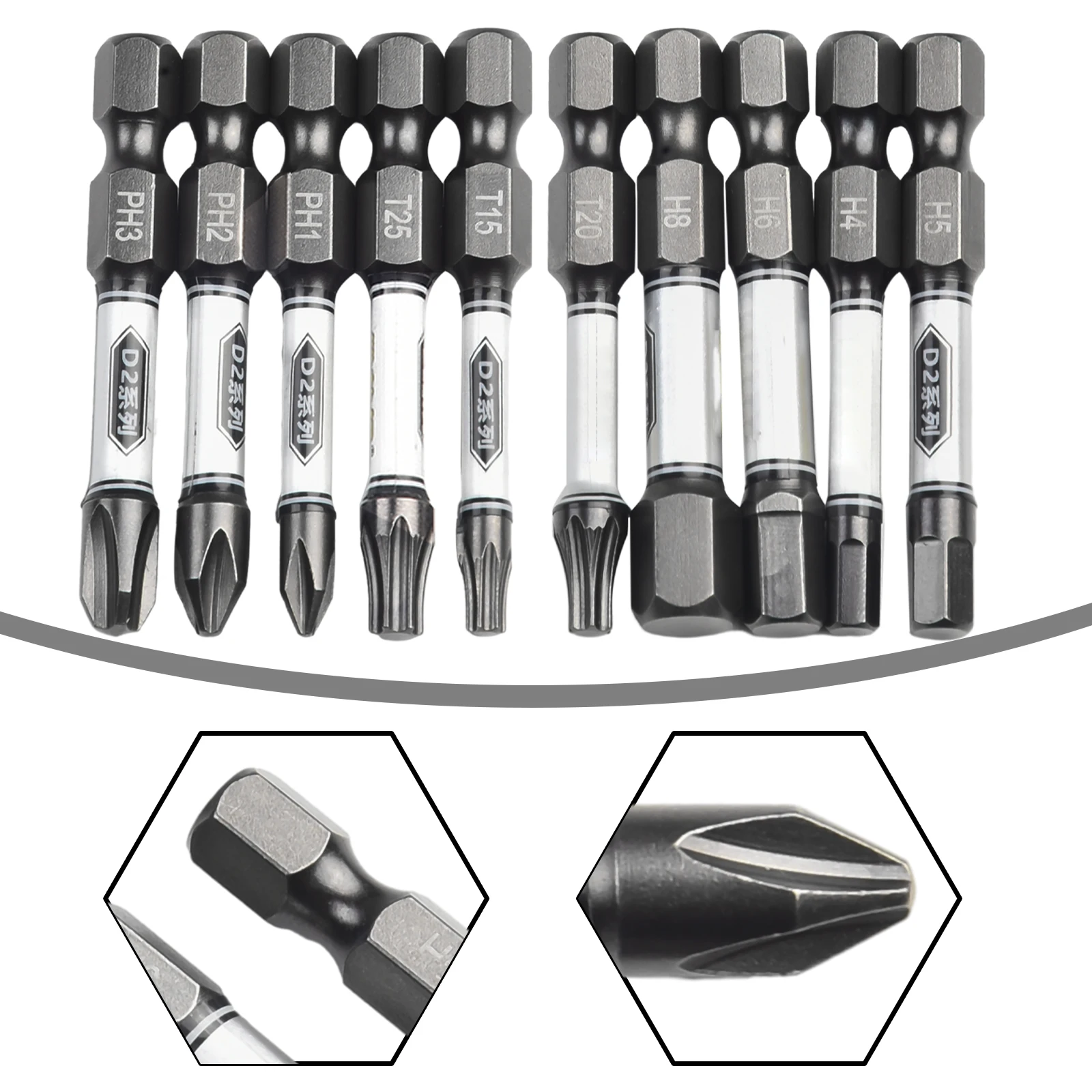 

Efficient and Reliable Screwdriving with 10pcs Magnetic Screwdriver Bits Suitable for Pneumatic and Electric Power Tools