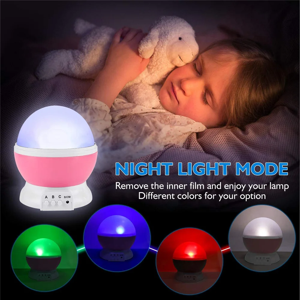 Unicorn Star Night Light Projector for Kid, Kids Constellation Galaxy  Projector,Boys Girls USB Night Light,360 Degree Rotating Nebula Starry Sky  Night