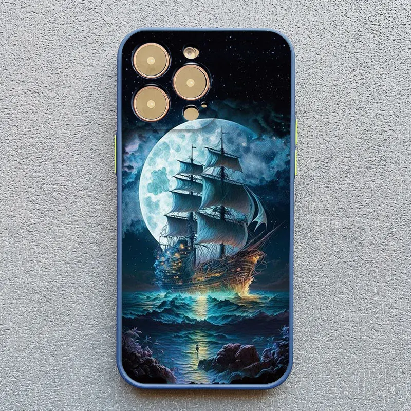 Voyage Ocean Cloudy Horizon Handyhülle für iPhone 13 12 Pro Max Mini 16 15 14 11 Pro Max 7 8 Plus XR XS X stoßfeste Handyhülle – Detail 10