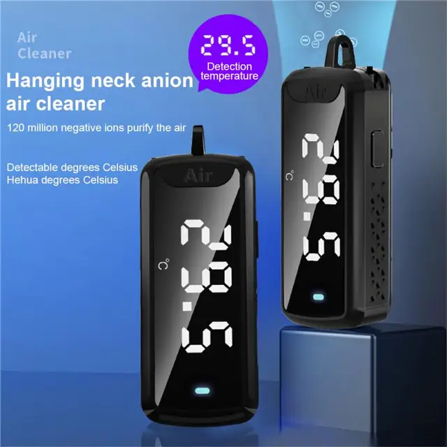 Usb Töltés Oxigéntisztító Légtisztító Elektrosztatikus Tisztítás Füst Eltávolító Mini Negatív Ionok Generátor Autó - Image 2