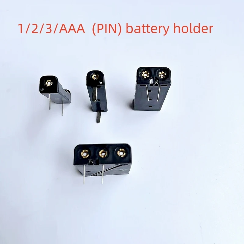 10PCS 1/2/3 x AAA 배터리 상자 배터리 홀더(핀 포함) AAA 1.5V 나일론 난연성 배터리 구획(납땜 가능 핀 포함)