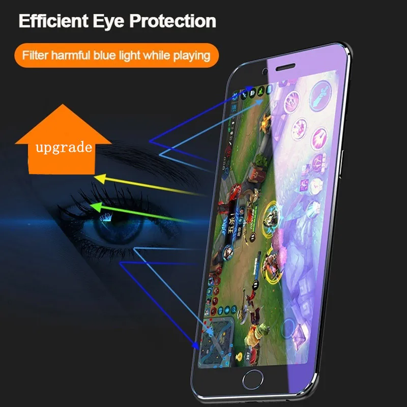 Premium Anti-Blue Light Tempered Glass Screen Protector Film
