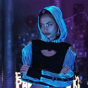 Fibre Optic Hooded Top 3