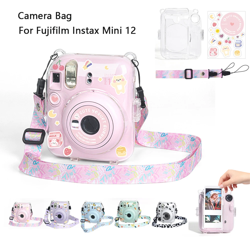 for-polaroid-fujifilm-film-camera-bag-transparent-protective-case-with