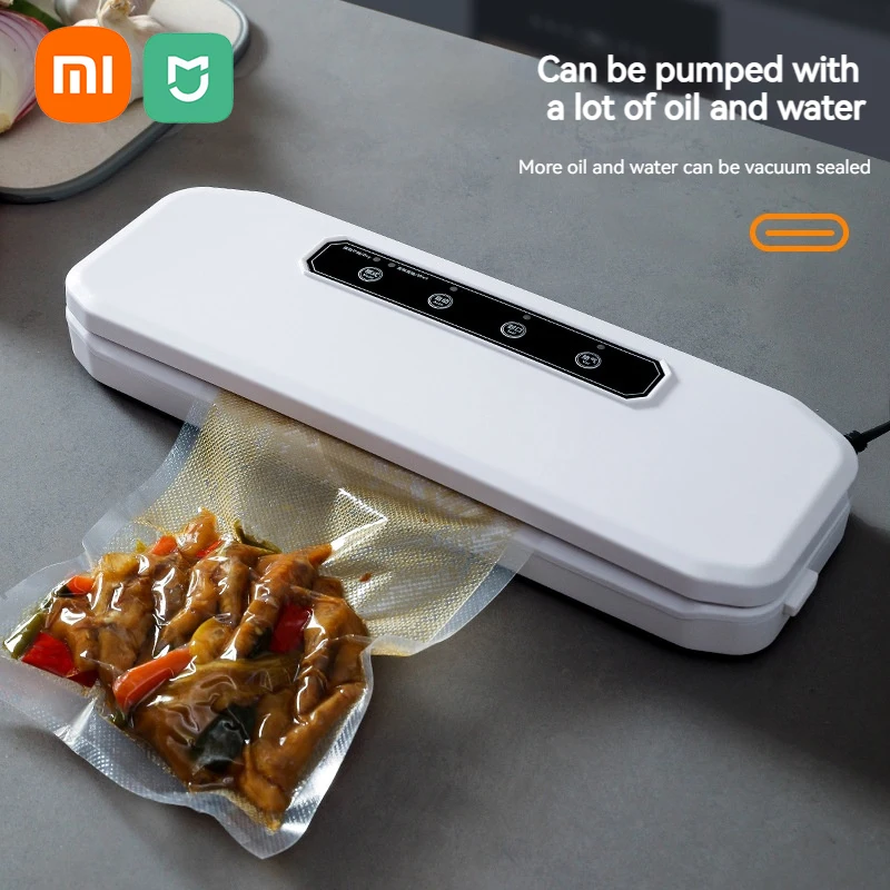 Xiaomi Mijia Food Vacuum Sealer Machine High Power Kitchen Vacuum Preservation Machine Dry And Wet Fruit Meat Packaging Machine