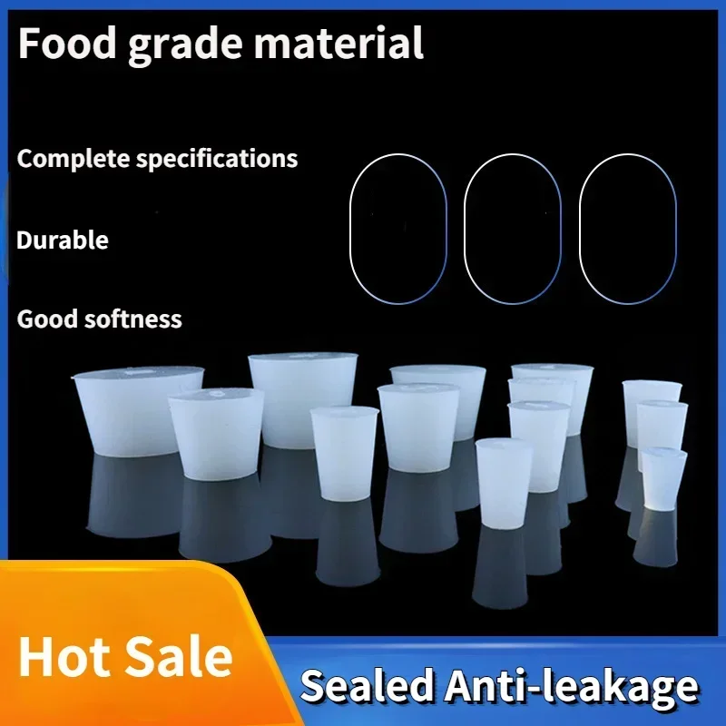 Silicone Fermenter Cover Plug Stopper Solid Airlock Valve Brew Wine Rubber Fermenting Lids Fermenting Supplies 8mm Hole