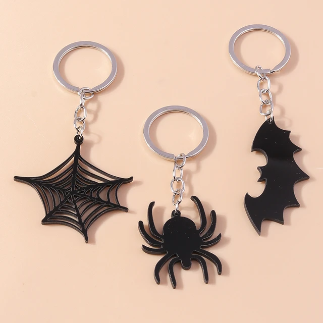 Gold Haunted House Charms 2023 Halloween Charms for Keychains Gold Keychain  Charms Set of 5 Spooky Halloween Pendants 