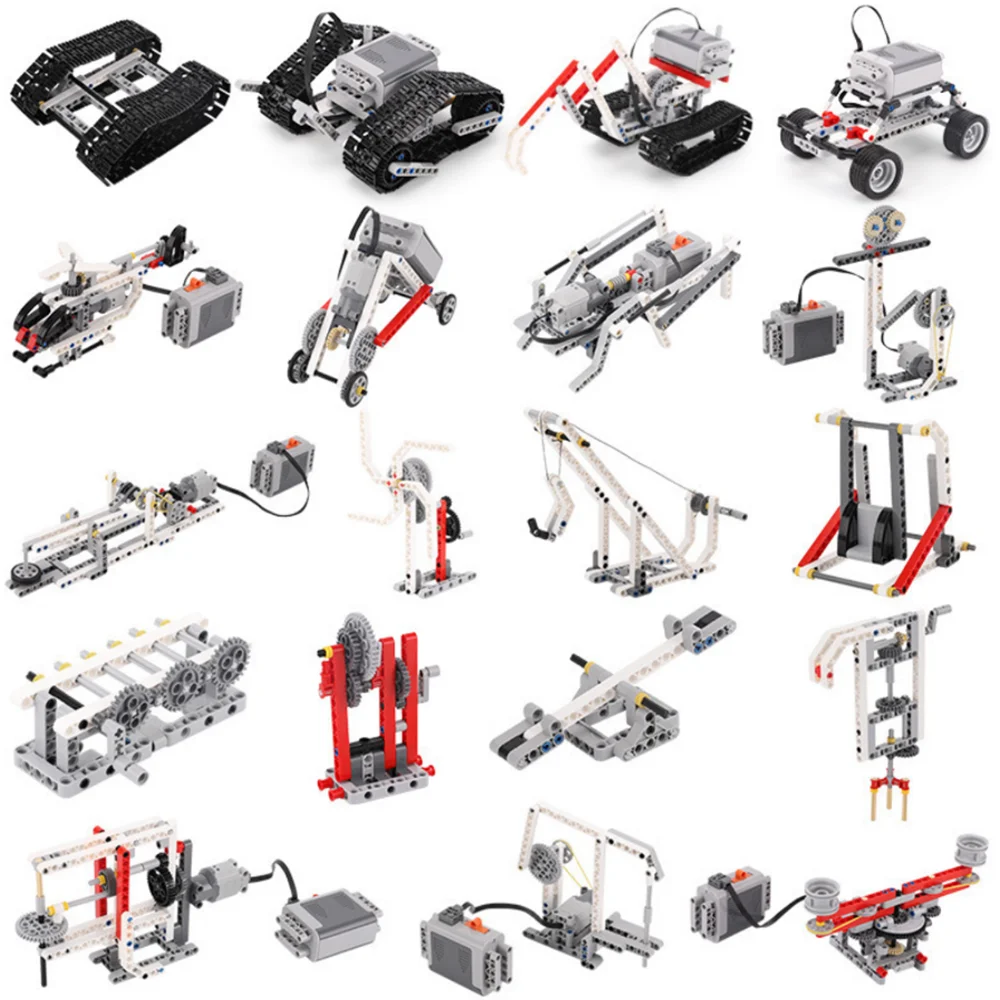 520pcs MOC Technical Building Blocks DIY STEAM Grading Robot Kit 520pcs MOC Technical Building Blocks DIY STEAM Grading Robot Kit