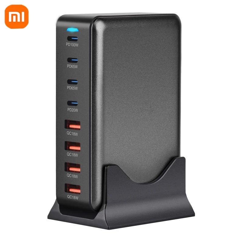 Xiaomi 320W GaN Charger USB Fast Desktop 8-port USB Type-C PD Charger Fast Charge 3.0 USB Type-C Fast Charger For iPhone Samsung - AliExpress 202192403